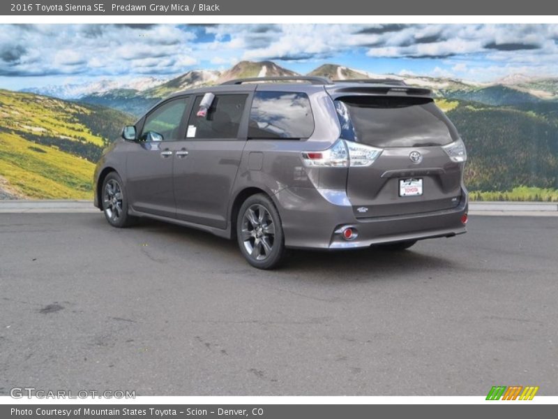 Predawn Gray Mica / Black 2016 Toyota Sienna SE
