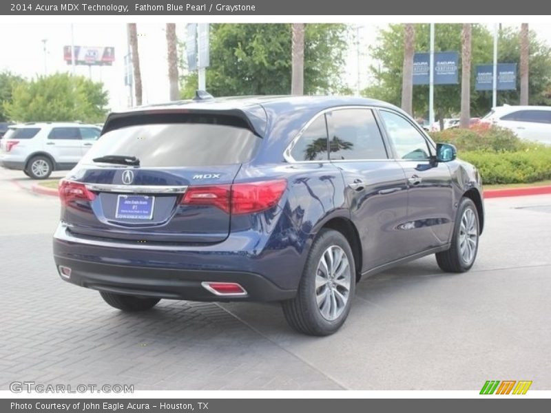 Fathom Blue Pearl / Graystone 2014 Acura MDX Technology