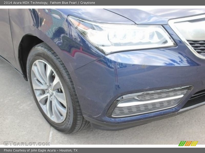 Fathom Blue Pearl / Graystone 2014 Acura MDX Technology