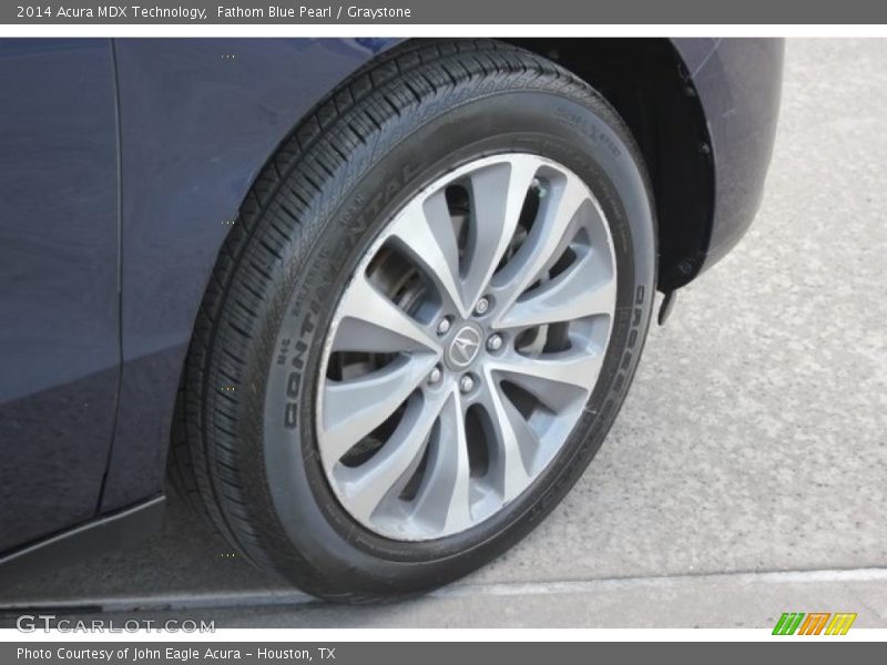 Fathom Blue Pearl / Graystone 2014 Acura MDX Technology