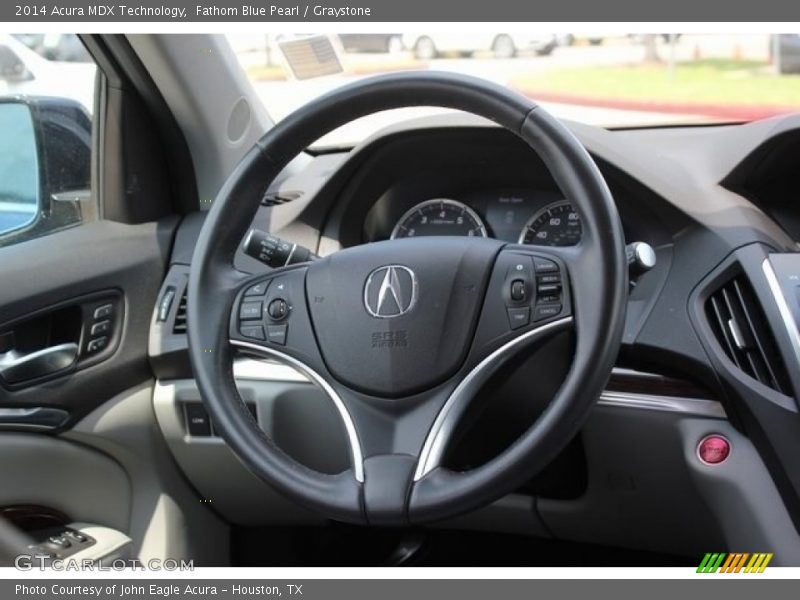 Fathom Blue Pearl / Graystone 2014 Acura MDX Technology