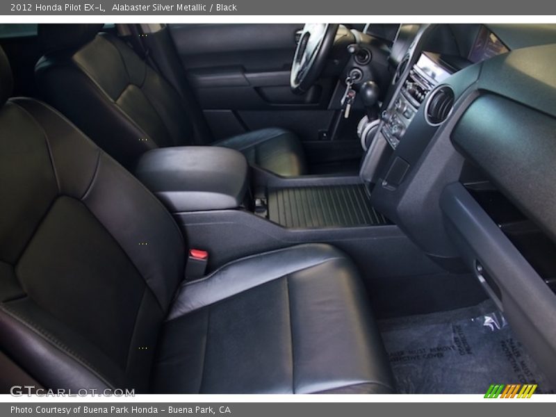 Alabaster Silver Metallic / Black 2012 Honda Pilot EX-L