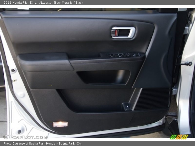 Alabaster Silver Metallic / Black 2012 Honda Pilot EX-L