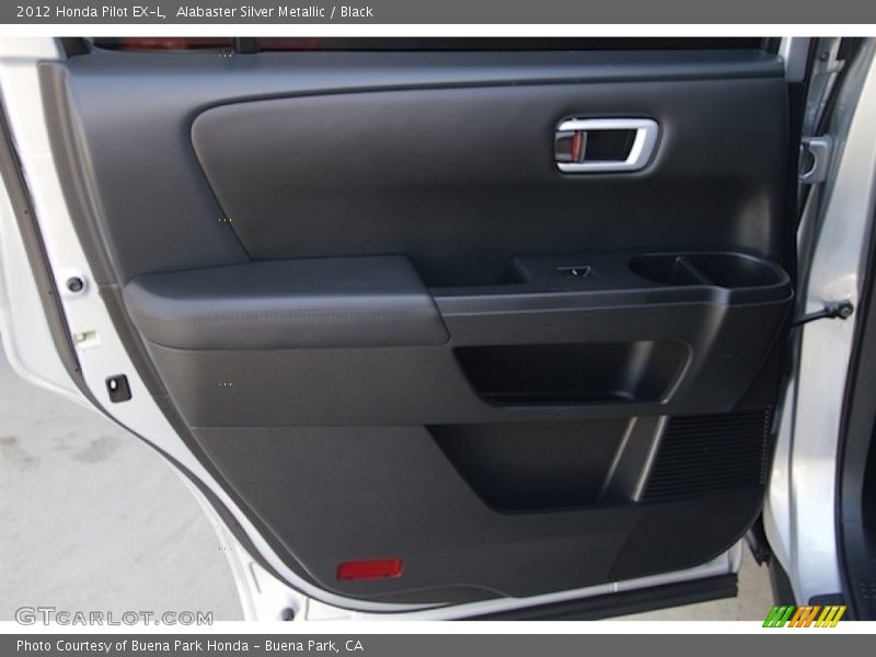 Alabaster Silver Metallic / Black 2012 Honda Pilot EX-L