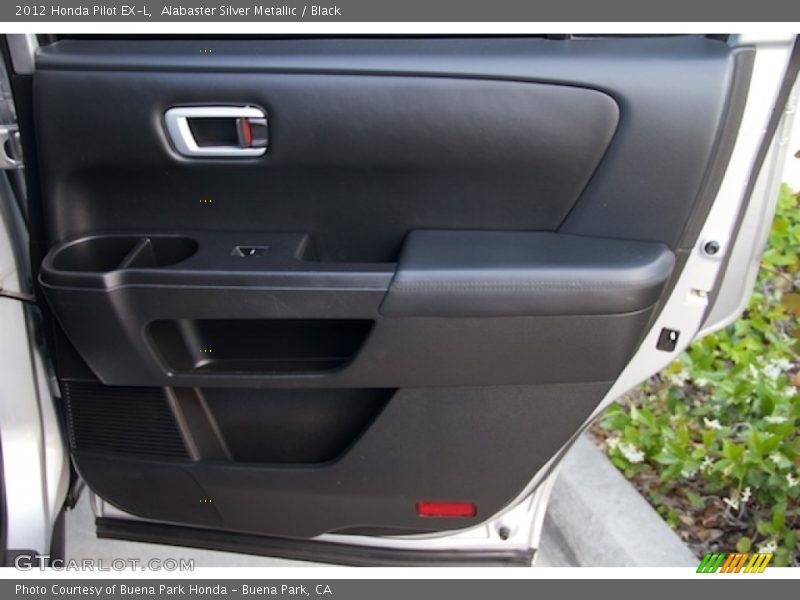 Alabaster Silver Metallic / Black 2012 Honda Pilot EX-L