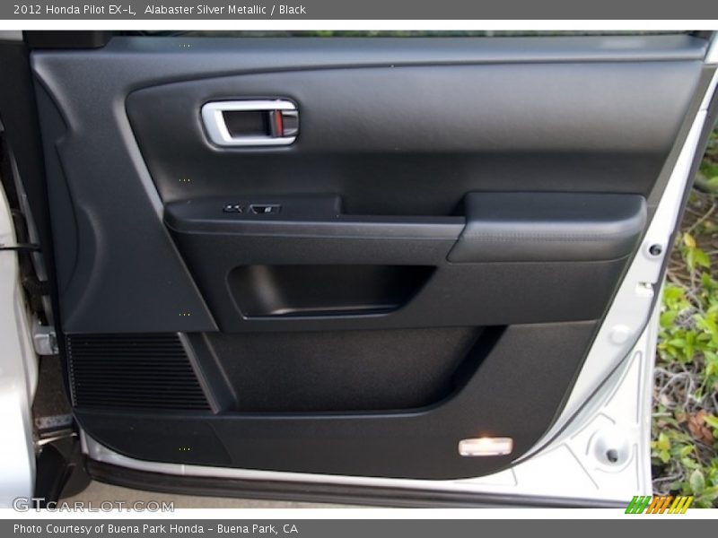 Alabaster Silver Metallic / Black 2012 Honda Pilot EX-L