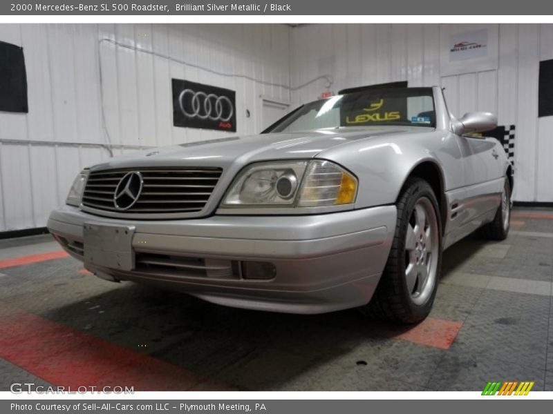 Brilliant Silver Metallic / Black 2000 Mercedes-Benz SL 500 Roadster