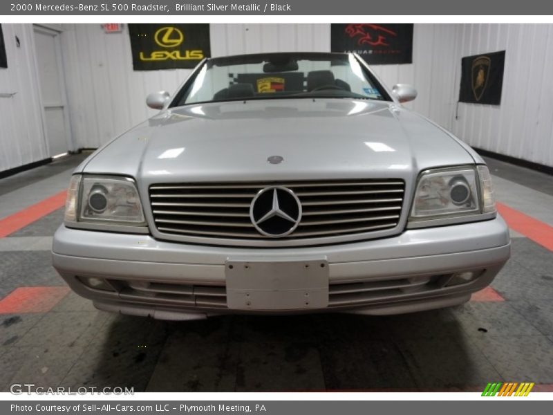 Brilliant Silver Metallic / Black 2000 Mercedes-Benz SL 500 Roadster