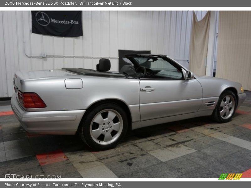 Brilliant Silver Metallic / Black 2000 Mercedes-Benz SL 500 Roadster