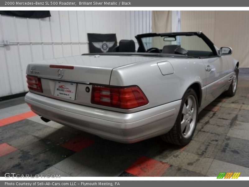 Brilliant Silver Metallic / Black 2000 Mercedes-Benz SL 500 Roadster