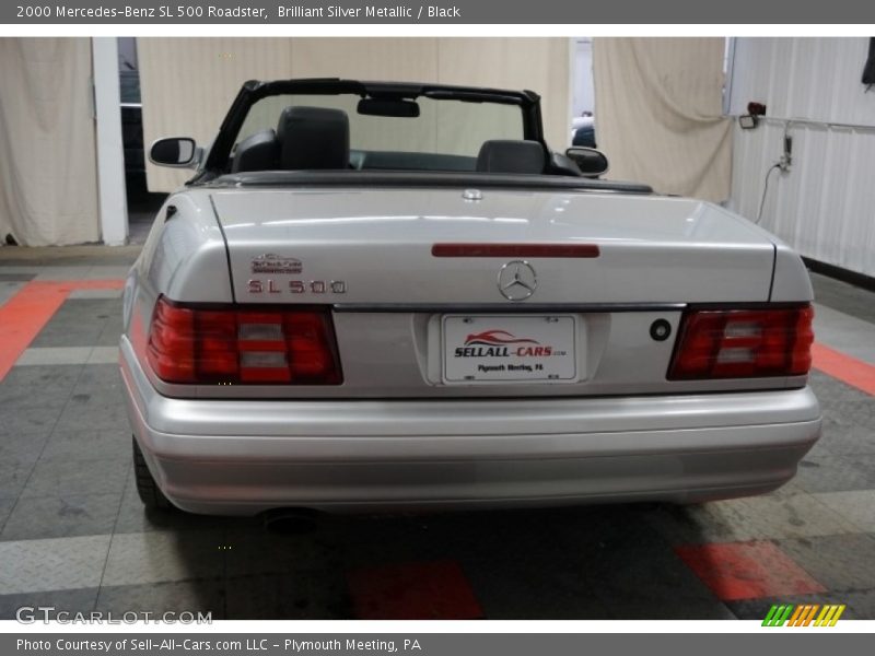 Brilliant Silver Metallic / Black 2000 Mercedes-Benz SL 500 Roadster