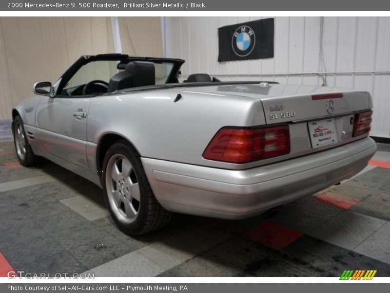 Brilliant Silver Metallic / Black 2000 Mercedes-Benz SL 500 Roadster
