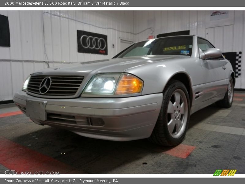 Brilliant Silver Metallic / Black 2000 Mercedes-Benz SL 500 Roadster