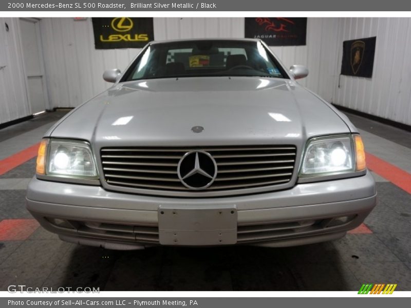 Brilliant Silver Metallic / Black 2000 Mercedes-Benz SL 500 Roadster