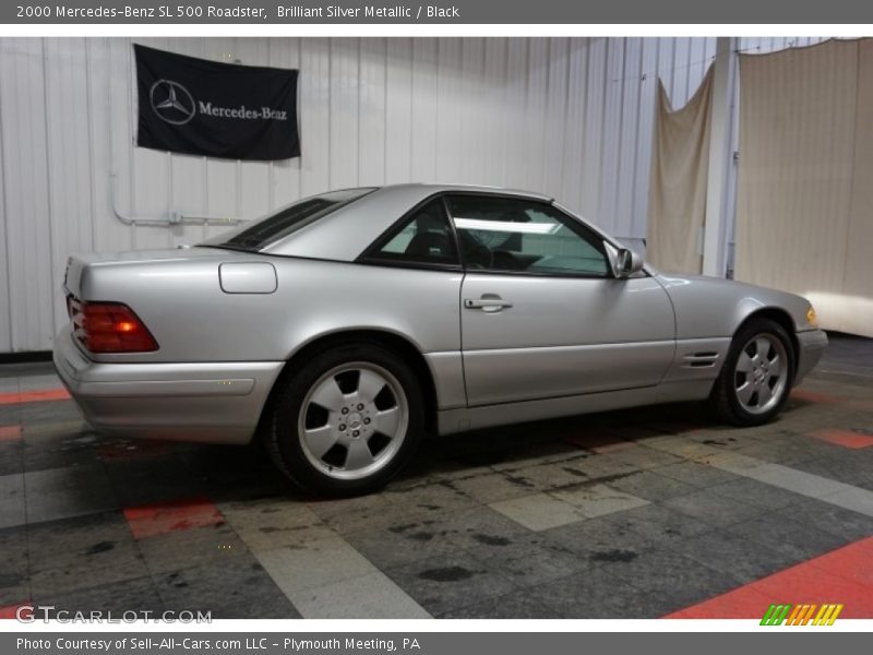 Brilliant Silver Metallic / Black 2000 Mercedes-Benz SL 500 Roadster