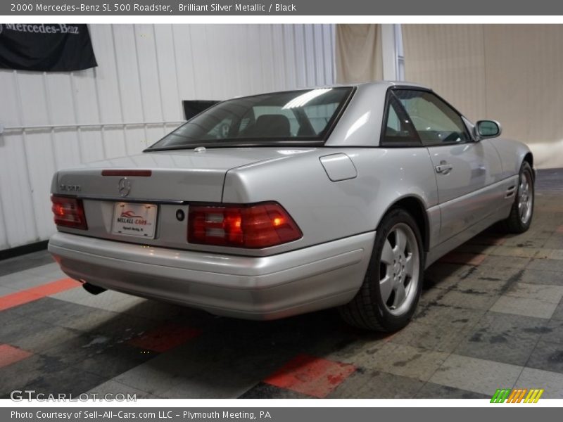 Brilliant Silver Metallic / Black 2000 Mercedes-Benz SL 500 Roadster