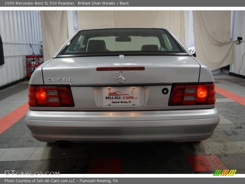 Brilliant Silver Metallic / Black 2000 Mercedes-Benz SL 500 Roadster