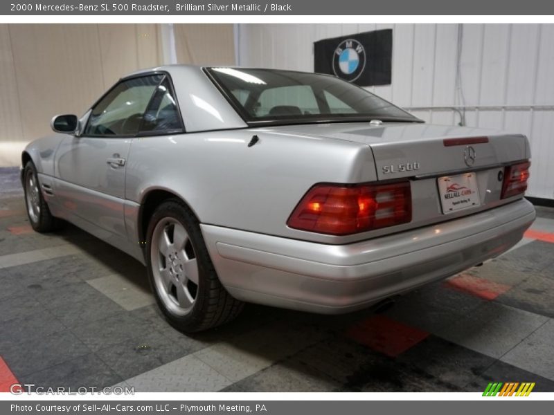 Brilliant Silver Metallic / Black 2000 Mercedes-Benz SL 500 Roadster