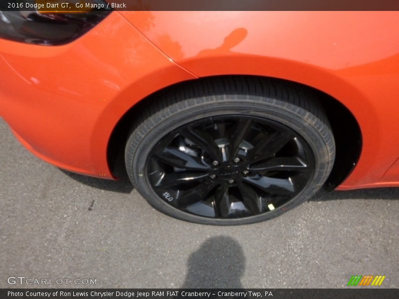 Go Mango / Black 2016 Dodge Dart GT