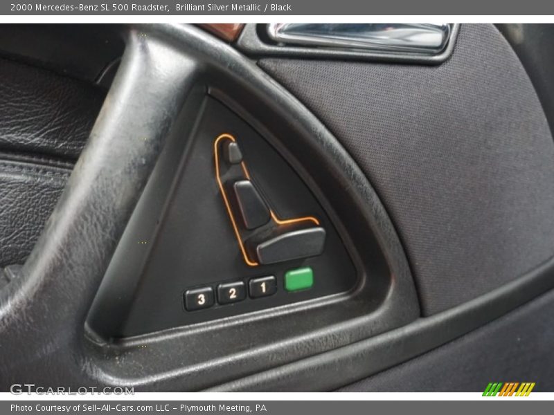 Brilliant Silver Metallic / Black 2000 Mercedes-Benz SL 500 Roadster