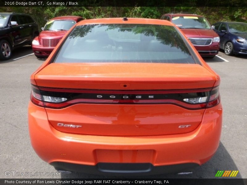 Go Mango / Black 2016 Dodge Dart GT