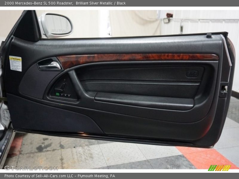 Brilliant Silver Metallic / Black 2000 Mercedes-Benz SL 500 Roadster