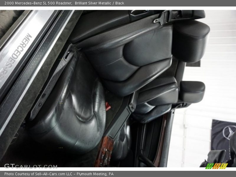 Brilliant Silver Metallic / Black 2000 Mercedes-Benz SL 500 Roadster
