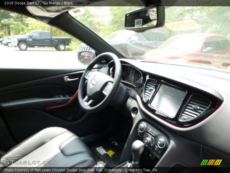 Go Mango / Black 2016 Dodge Dart GT