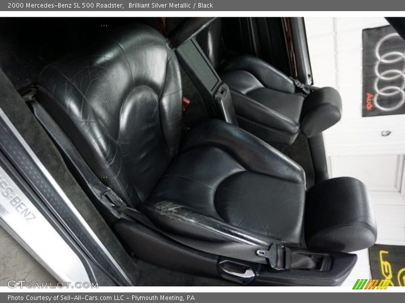 Brilliant Silver Metallic / Black 2000 Mercedes-Benz SL 500 Roadster