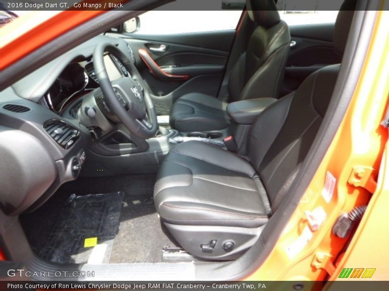 Go Mango / Black 2016 Dodge Dart GT