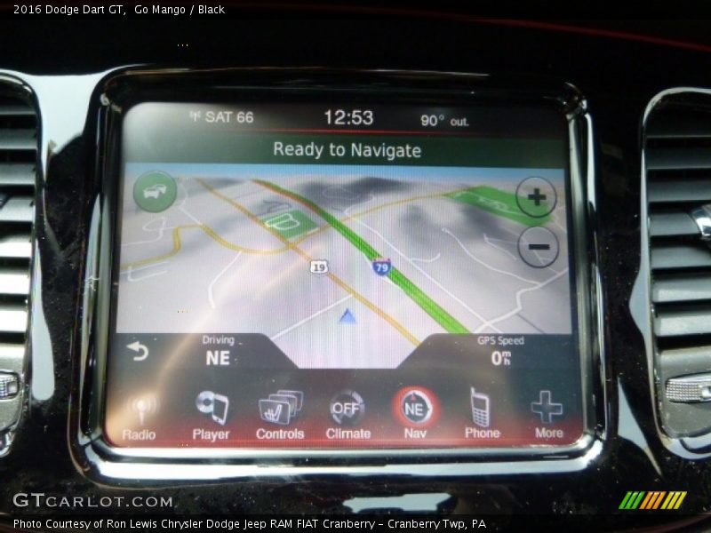 Go Mango / Black 2016 Dodge Dart GT