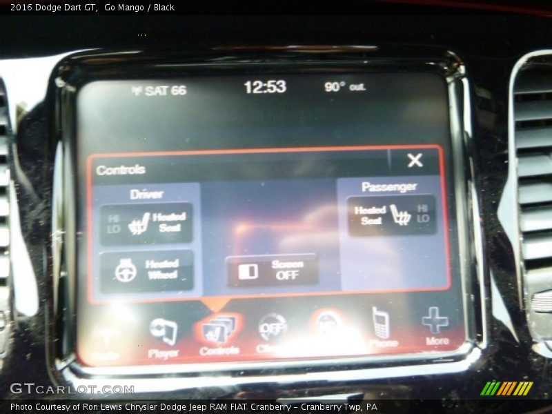 Go Mango / Black 2016 Dodge Dart GT