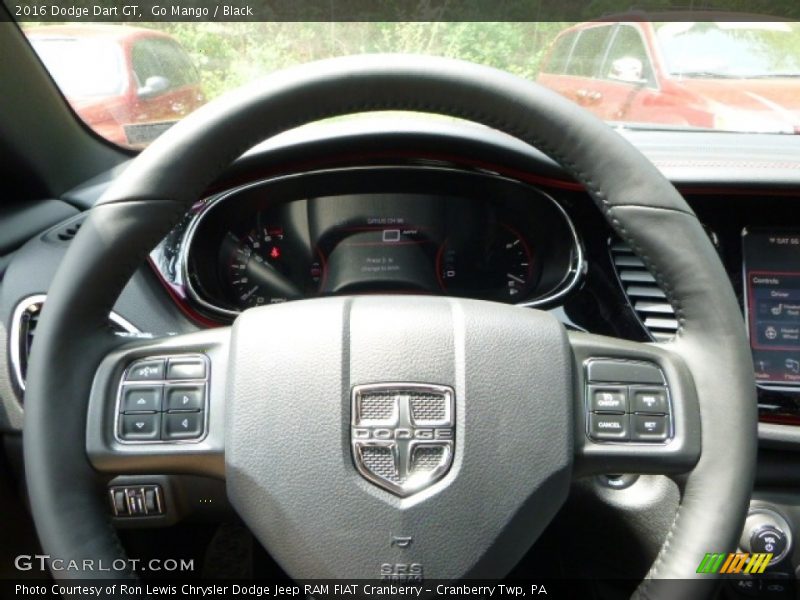 Go Mango / Black 2016 Dodge Dart GT