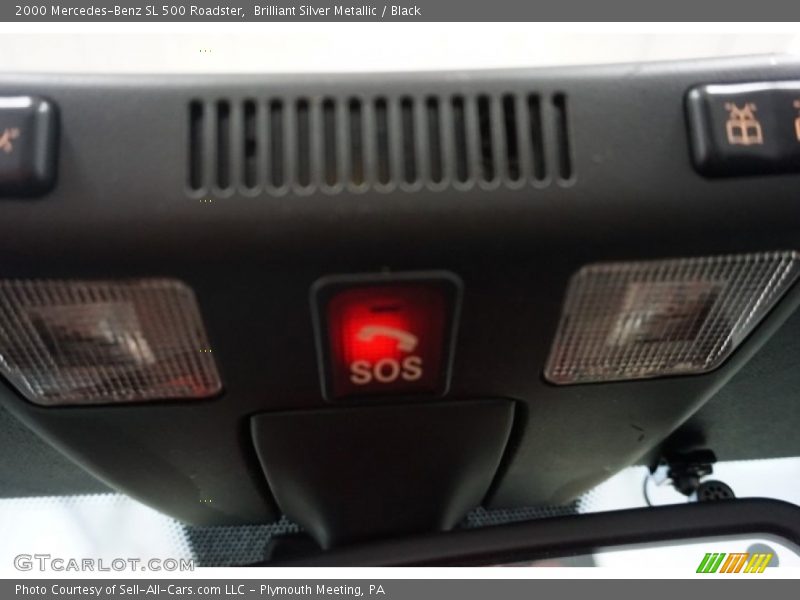 Brilliant Silver Metallic / Black 2000 Mercedes-Benz SL 500 Roadster