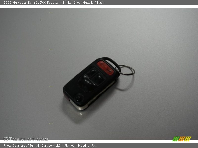 Brilliant Silver Metallic / Black 2000 Mercedes-Benz SL 500 Roadster