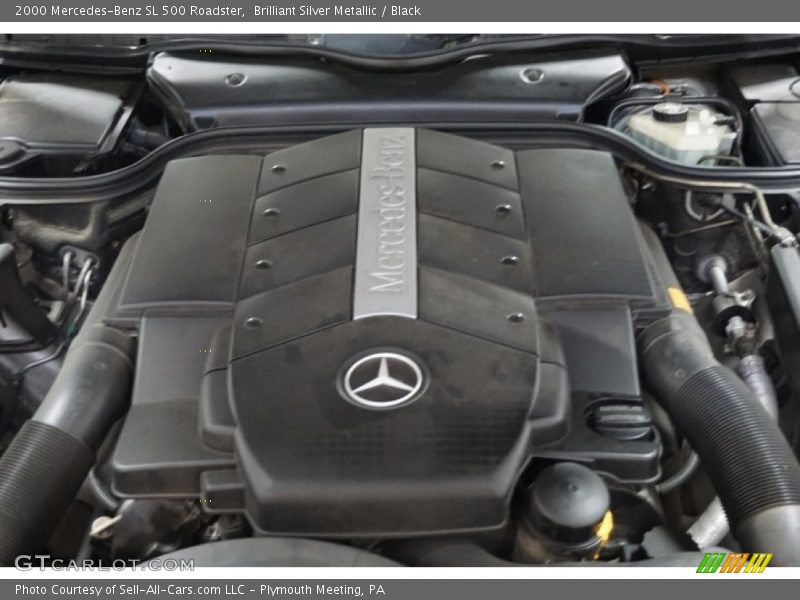 Brilliant Silver Metallic / Black 2000 Mercedes-Benz SL 500 Roadster