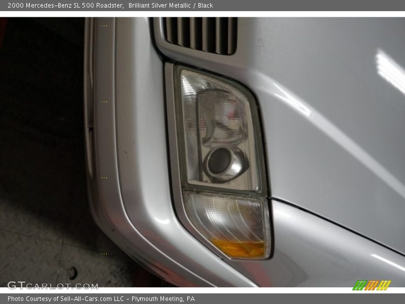 Brilliant Silver Metallic / Black 2000 Mercedes-Benz SL 500 Roadster