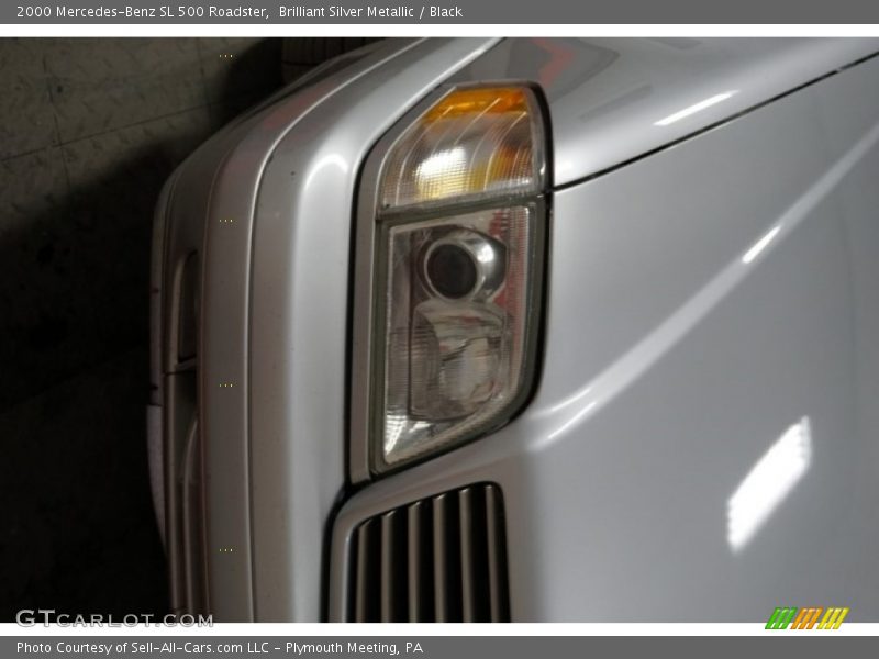 Brilliant Silver Metallic / Black 2000 Mercedes-Benz SL 500 Roadster