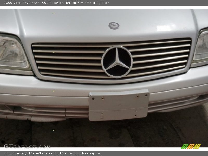 Brilliant Silver Metallic / Black 2000 Mercedes-Benz SL 500 Roadster