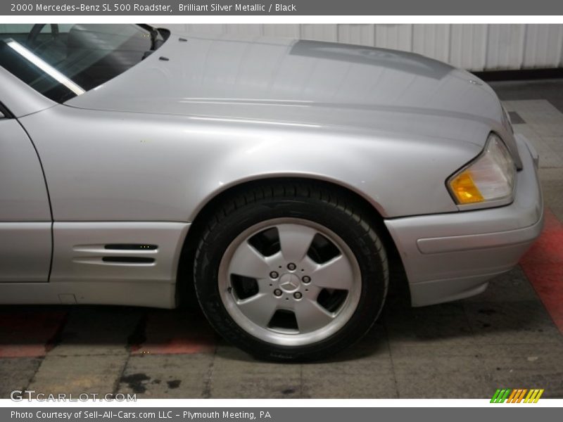 Brilliant Silver Metallic / Black 2000 Mercedes-Benz SL 500 Roadster