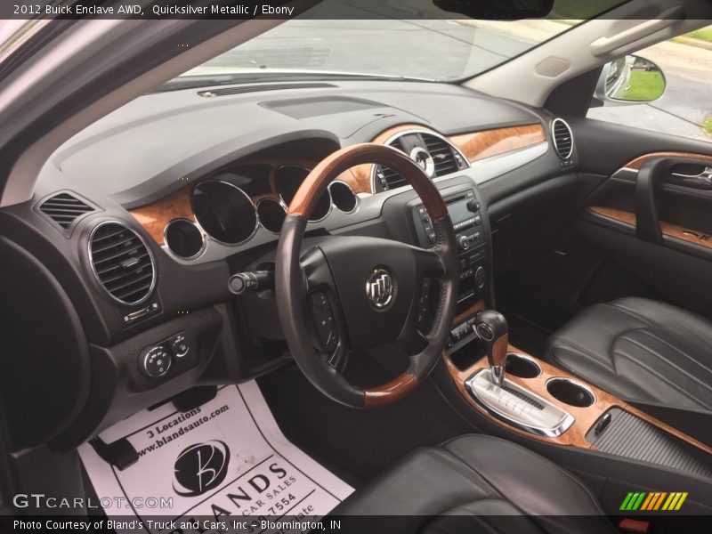 Quicksilver Metallic / Ebony 2012 Buick Enclave AWD