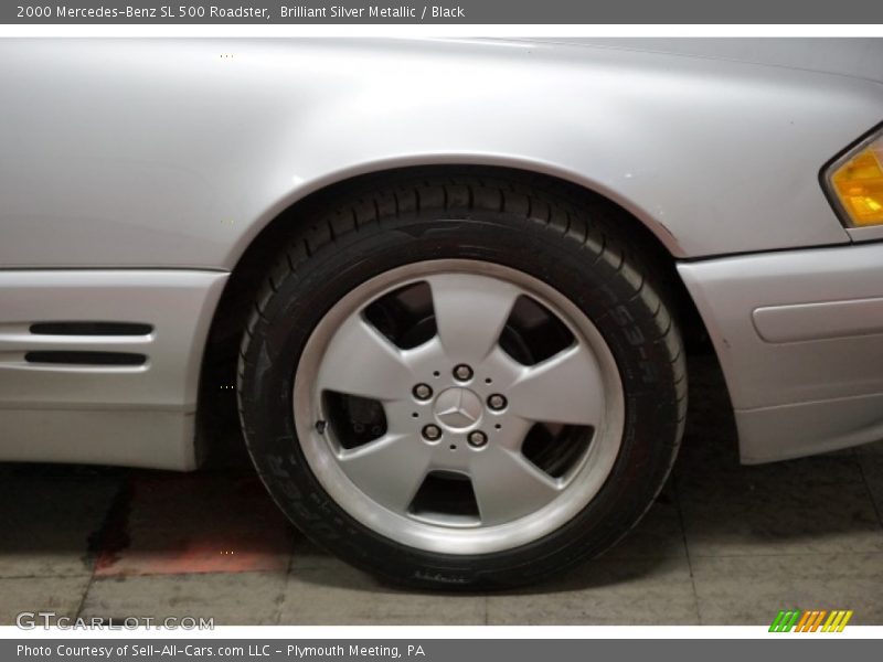 Brilliant Silver Metallic / Black 2000 Mercedes-Benz SL 500 Roadster