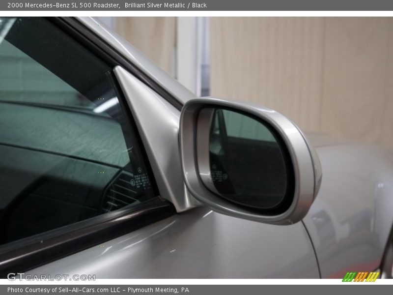 Brilliant Silver Metallic / Black 2000 Mercedes-Benz SL 500 Roadster