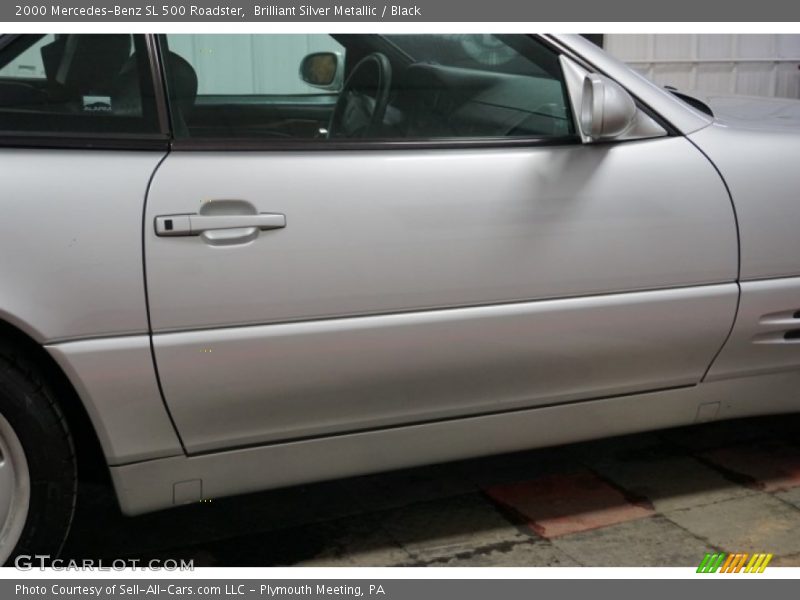 Brilliant Silver Metallic / Black 2000 Mercedes-Benz SL 500 Roadster