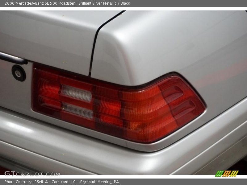Brilliant Silver Metallic / Black 2000 Mercedes-Benz SL 500 Roadster