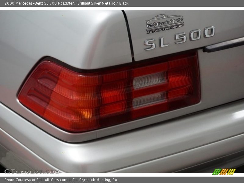 Brilliant Silver Metallic / Black 2000 Mercedes-Benz SL 500 Roadster