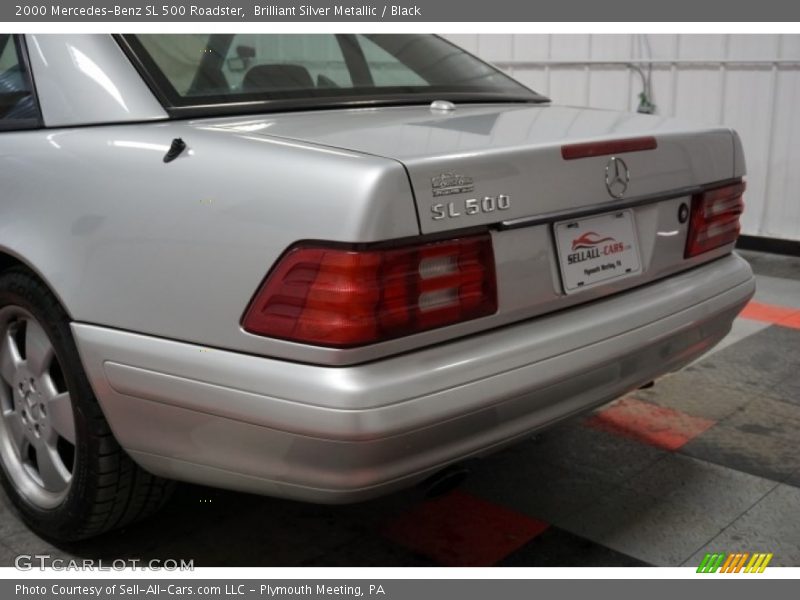 Brilliant Silver Metallic / Black 2000 Mercedes-Benz SL 500 Roadster