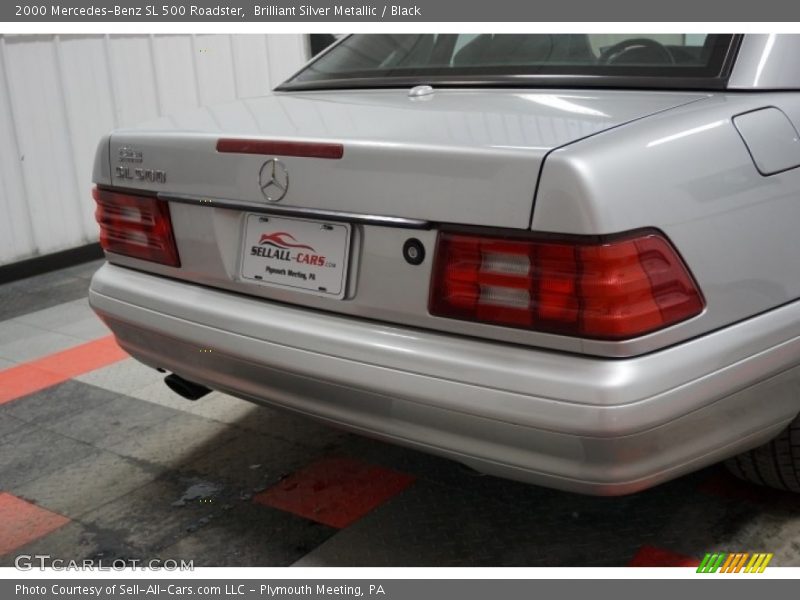 Brilliant Silver Metallic / Black 2000 Mercedes-Benz SL 500 Roadster