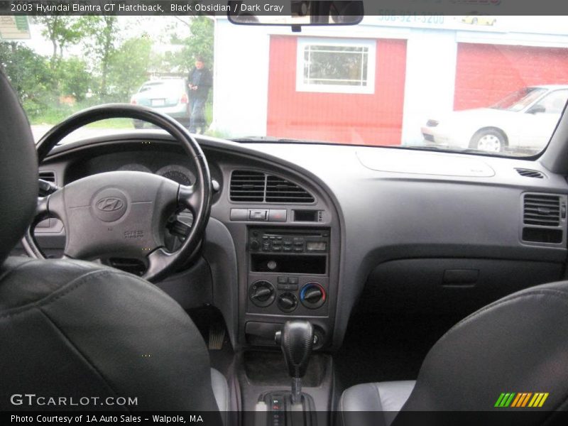 Black Obsidian / Dark Gray 2003 Hyundai Elantra GT Hatchback
