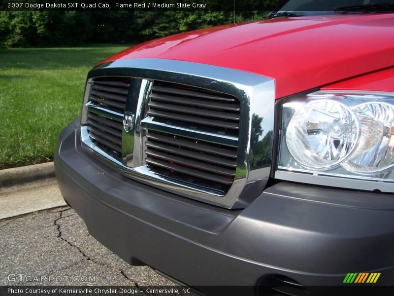 Flame Red / Medium Slate Gray 2007 Dodge Dakota SXT Quad Cab
